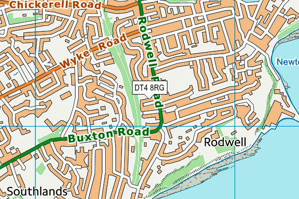 DT4 8RG map - OS VectorMap District (Ordnance Survey)