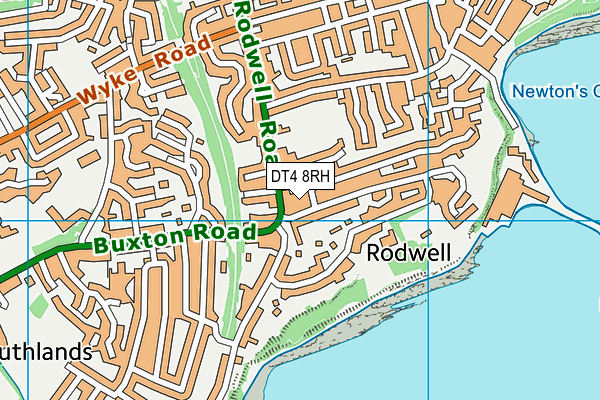 DT4 8RH map - OS VectorMap District (Ordnance Survey)