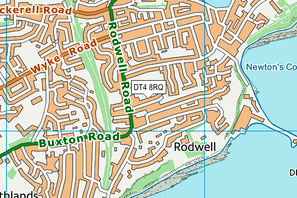 DT4 8RQ map - OS VectorMap District (Ordnance Survey)