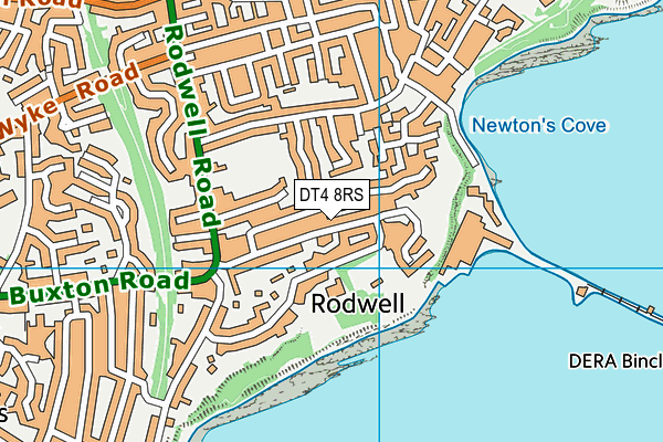 DT4 8RS map - OS VectorMap District (Ordnance Survey)