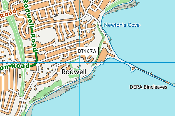 DT4 8RW map - OS VectorMap District (Ordnance Survey)