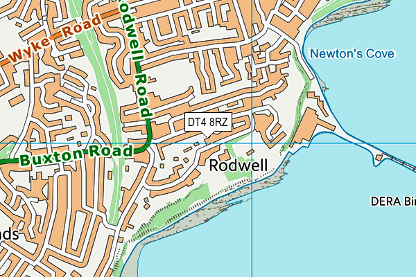 DT4 8RZ map - OS VectorMap District (Ordnance Survey)