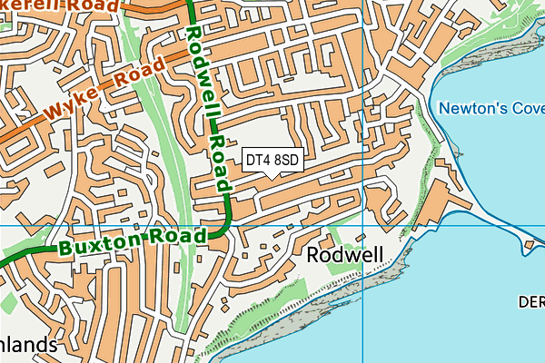 DT4 8SD map - OS VectorMap District (Ordnance Survey)