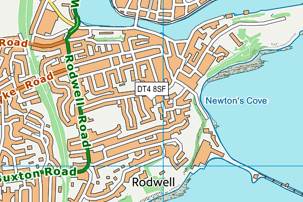 DT4 8SF map - OS VectorMap District (Ordnance Survey)