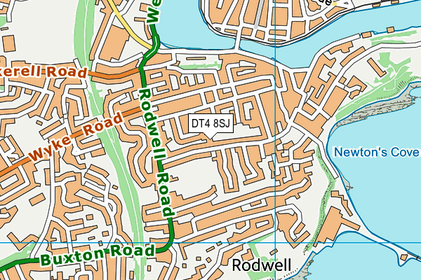 DT4 8SJ map - OS VectorMap District (Ordnance Survey)