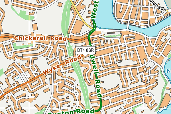 DT4 8SR map - OS VectorMap District (Ordnance Survey)