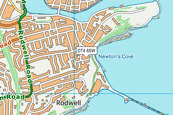 DT4 8SW map - OS VectorMap District (Ordnance Survey)