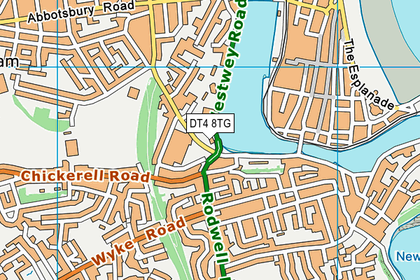 DT4 8TG map - OS VectorMap District (Ordnance Survey)