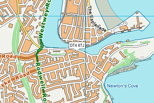 DT4 8TJ map - OS VectorMap District (Ordnance Survey)