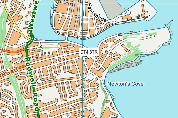 DT4 8TR map - OS VectorMap District (Ordnance Survey)
