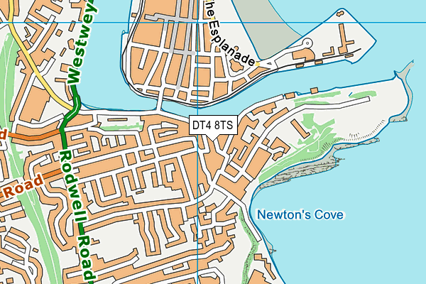 DT4 8TS map - OS VectorMap District (Ordnance Survey)