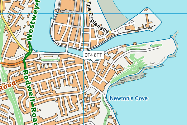 DT4 8TT map - OS VectorMap District (Ordnance Survey)