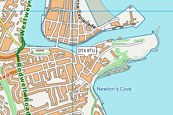 DT4 8TU map - OS VectorMap District (Ordnance Survey)