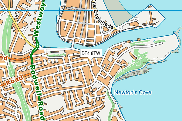 DT4 8TW map - OS VectorMap District (Ordnance Survey)