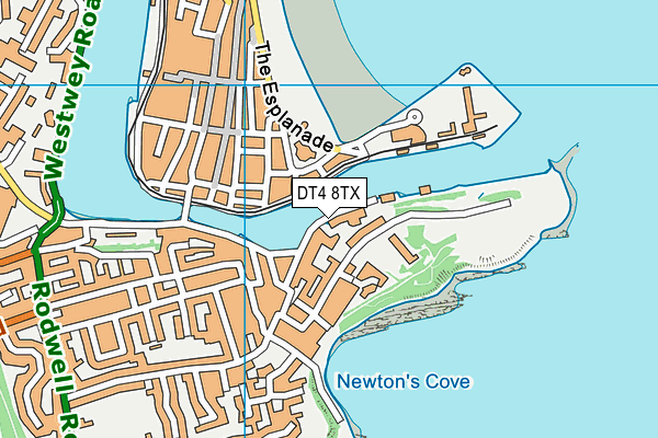 DT4 8TX map - OS VectorMap District (Ordnance Survey)