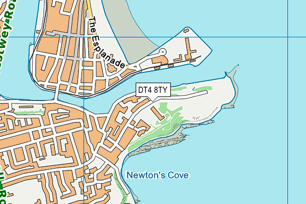 DT4 8TY map - OS VectorMap District (Ordnance Survey)