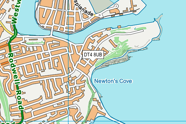 DT4 8UB map - OS VectorMap District (Ordnance Survey)