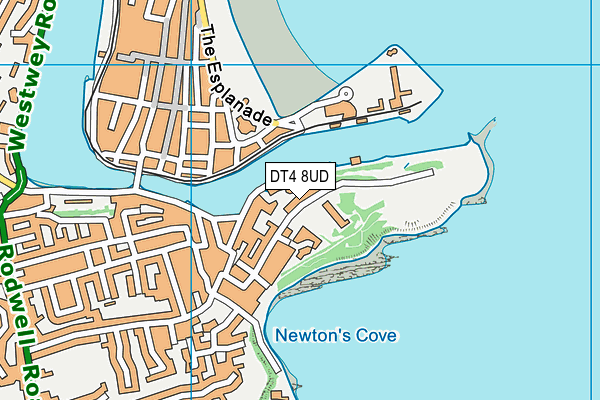 DT4 8UD map - OS VectorMap District (Ordnance Survey)