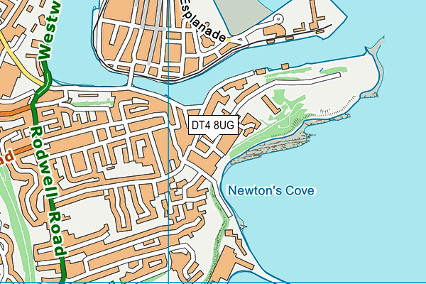 DT4 8UG map - OS VectorMap District (Ordnance Survey)