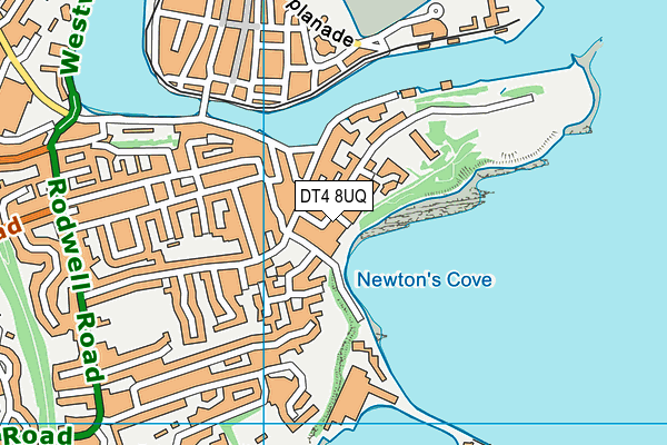 DT4 8UQ map - OS VectorMap District (Ordnance Survey)