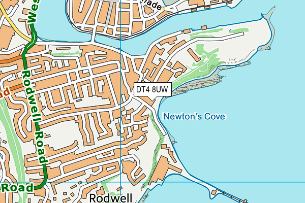 DT4 8UW map - OS VectorMap District (Ordnance Survey)