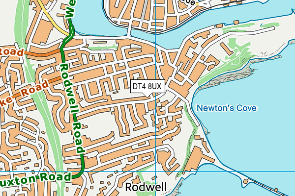 DT4 8UX map - OS VectorMap District (Ordnance Survey)