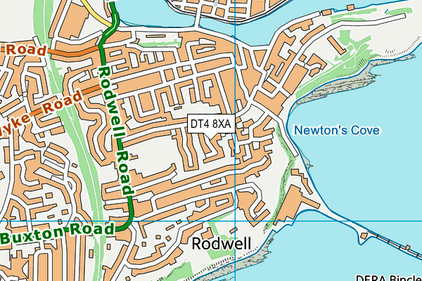 DT4 8XA map - OS VectorMap District (Ordnance Survey)