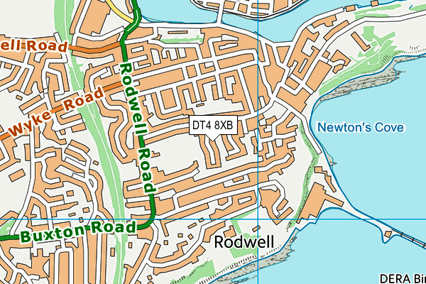 DT4 8XB map - OS VectorMap District (Ordnance Survey)