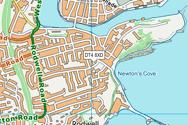 DT4 8XD map - OS VectorMap District (Ordnance Survey)