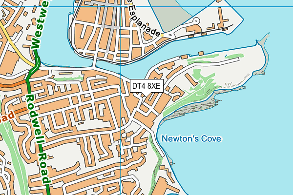 DT4 8XE map - OS VectorMap District (Ordnance Survey)