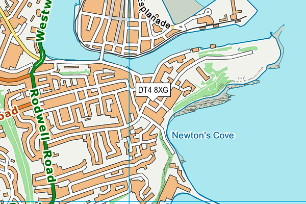 DT4 8XG map - OS VectorMap District (Ordnance Survey)