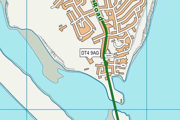 DT4 9AG map - OS VectorMap District (Ordnance Survey)