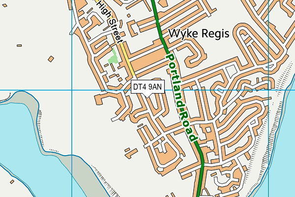 DT4 9AN map - OS VectorMap District (Ordnance Survey)