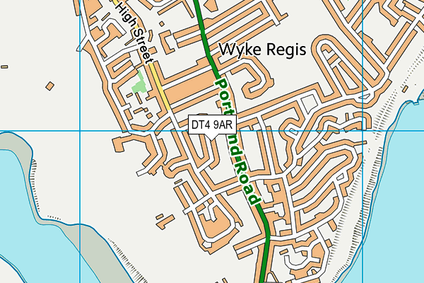 DT4 9AR map - OS VectorMap District (Ordnance Survey)