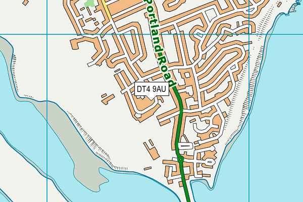 DT4 9AU map - OS VectorMap District (Ordnance Survey)