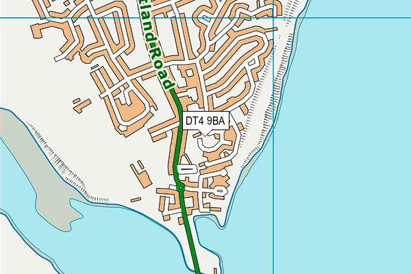 DT4 9BA map - OS VectorMap District (Ordnance Survey)