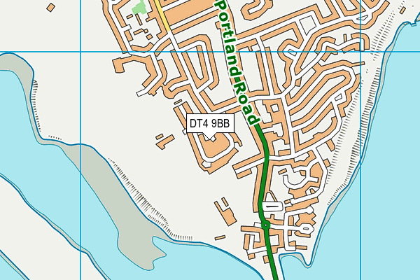 DT4 9BB map - OS VectorMap District (Ordnance Survey)