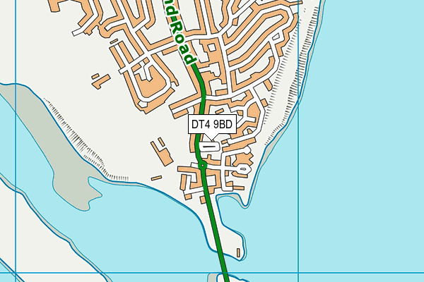 DT4 9BD map - OS VectorMap District (Ordnance Survey)