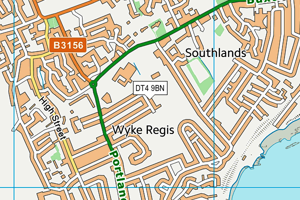 DT4 9BN map - OS VectorMap District (Ordnance Survey)