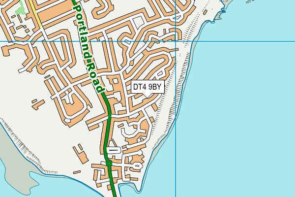 DT4 9BY map - OS VectorMap District (Ordnance Survey)