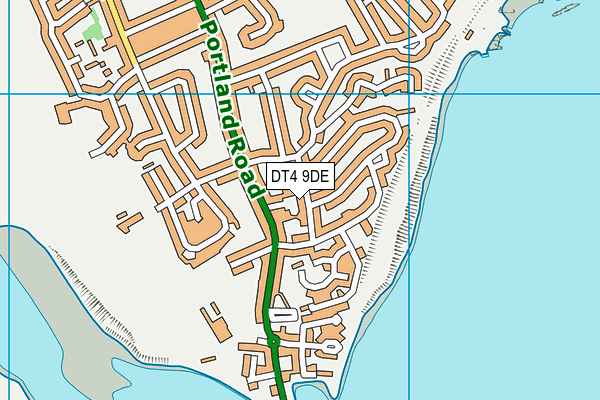 DT4 9DE map - OS VectorMap District (Ordnance Survey)