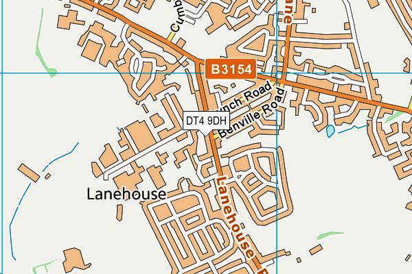 DT4 9DH map - OS VectorMap District (Ordnance Survey)