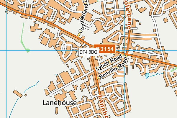 DT4 9DQ map - OS VectorMap District (Ordnance Survey)