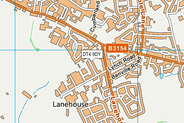 DT4 9DY map - OS VectorMap District (Ordnance Survey)