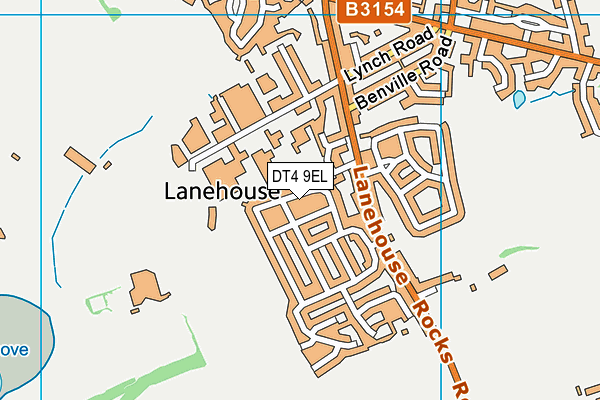 DT4 9EL map - OS VectorMap District (Ordnance Survey)