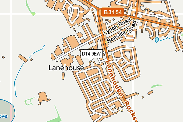 DT4 9EW map - OS VectorMap District (Ordnance Survey)