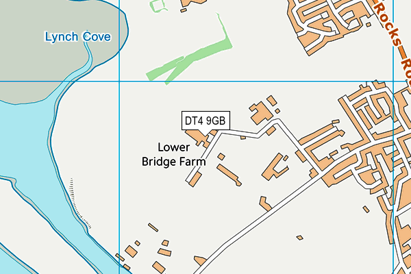 DT4 9GB map - OS VectorMap District (Ordnance Survey)