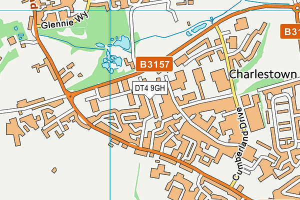 DT4 9GH map - OS VectorMap District (Ordnance Survey)