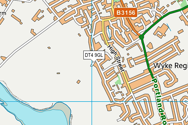 DT4 9GL map - OS VectorMap District (Ordnance Survey)