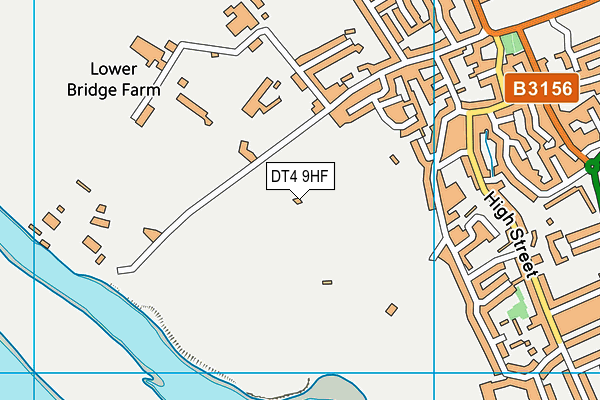 DT4 9HF map - OS VectorMap District (Ordnance Survey)